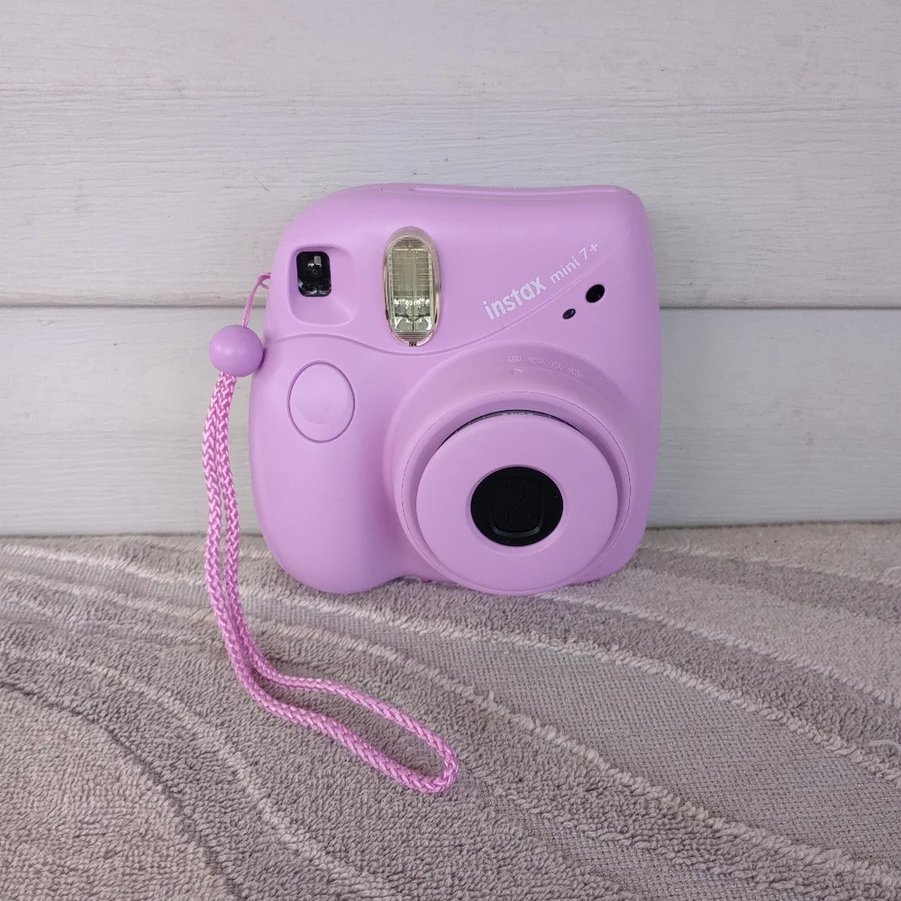 Fujifilm Instax Mini 7+ Camera, Easy to Operate, Portable, Handy Selfie Mirror,